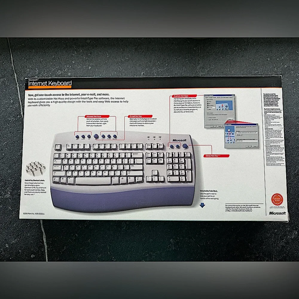 2/$15 - Microsoft - Internet Keyboard One-Touch Internet Access, Hot Keys